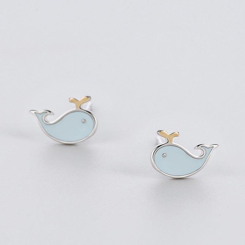 My Little Dolphin Minimal Studs - Blinglane