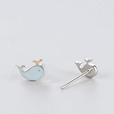 My Little Dolphin Minimal Studs - Blinglane