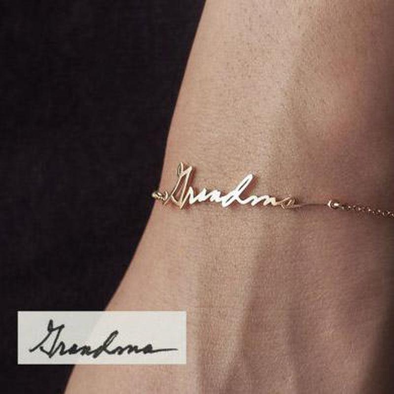 Personalize Your Handwritten Signature Bracelet - Blinglane