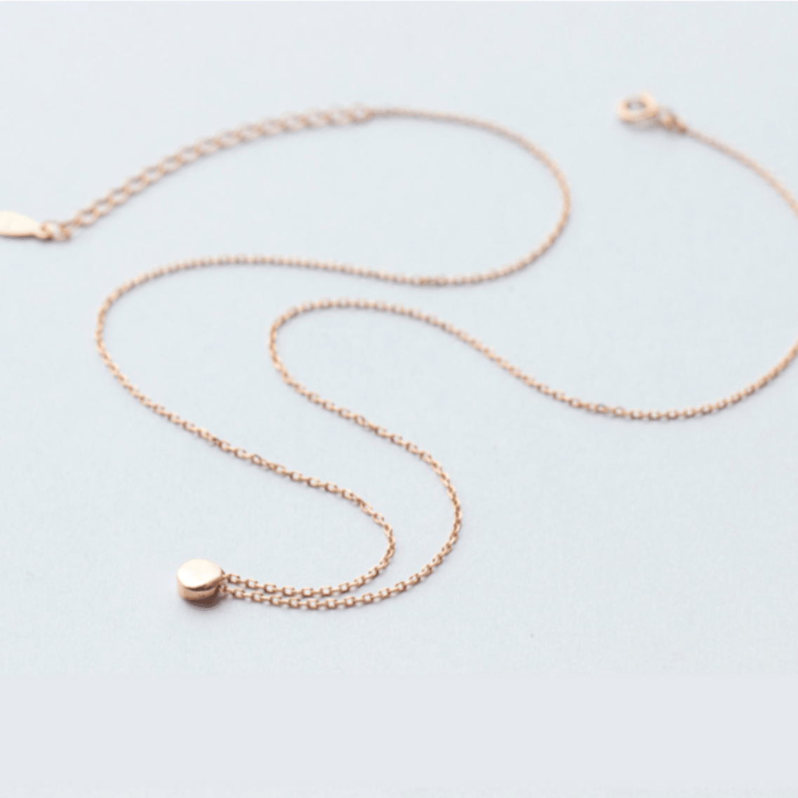 Polished Curve Minimal Necklace - Blinglane