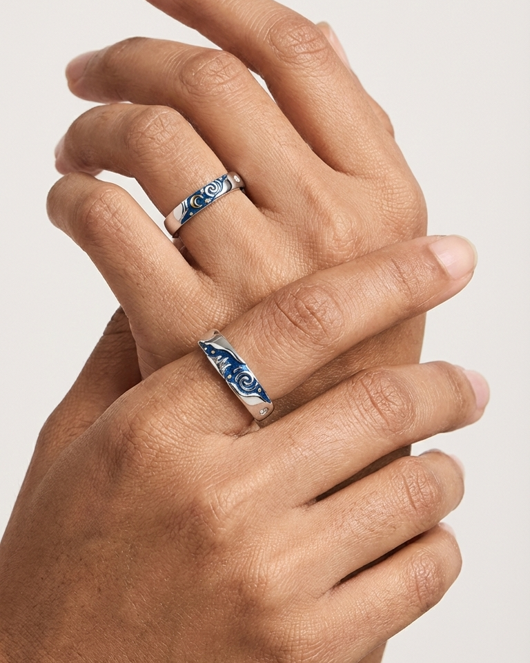 Together Under the Moon Love Bands