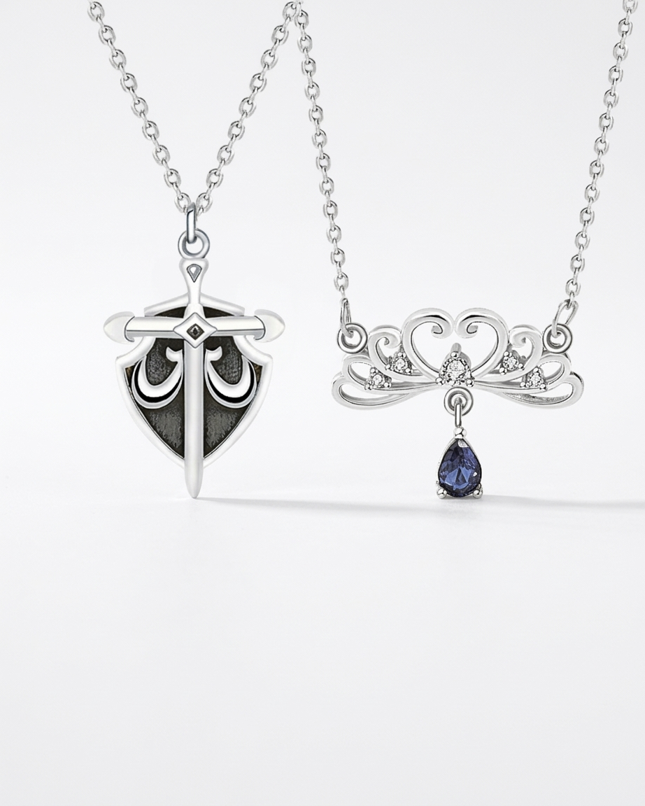 Stronger Side By Side Couple Necklace