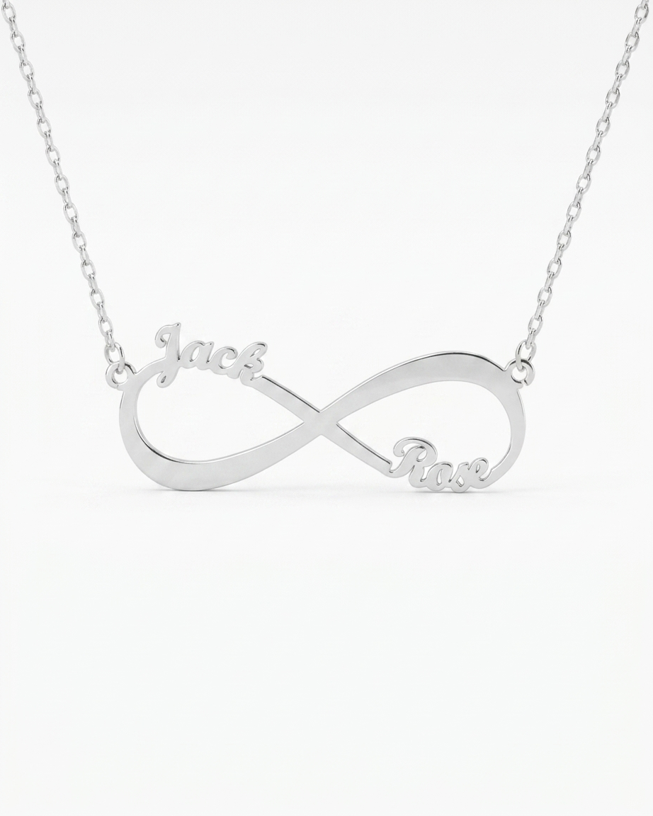 Personalize Your Names Infinity Necklace - jewellery by BLINGLANE