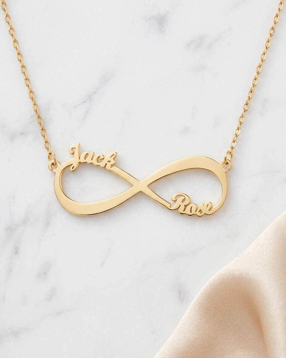 Personalize Your Names Infinity Necklace - jewellery by BLINGLANE
