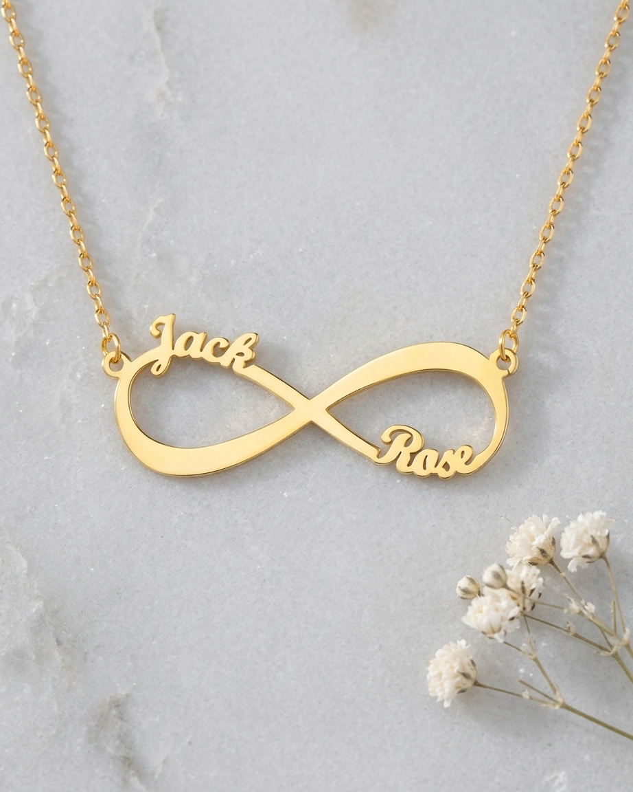Personalize Your Names Infinity Necklace - jewellery by BLINGLANE