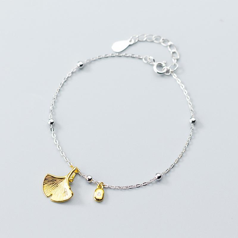 Promising Gold Leaf Bracelet - Blinglane